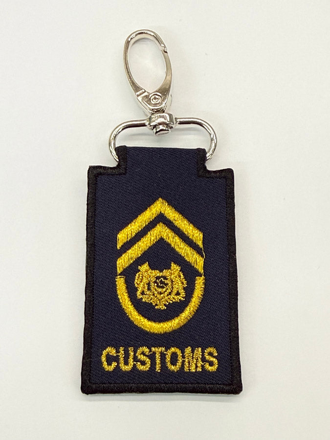 MINI CUSTOMS RANK KEYCHAIN - CHIEF CUSTOMS OFFICER (CCO 2026)