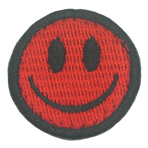 SMILEY FACE PATCH - RED