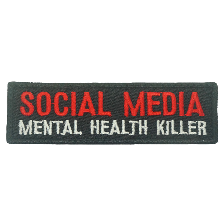 SOCIAL MEDIA MENTAL HEALTH KILLER PATCH- FULL COLOR