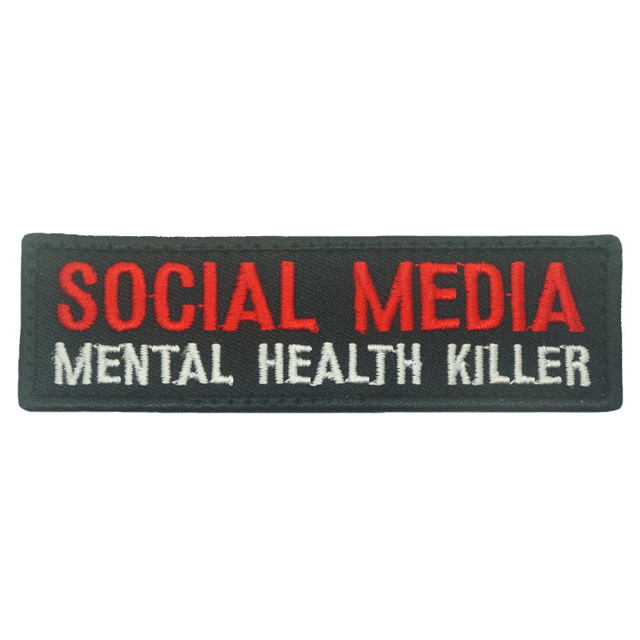 SOCIAL MEDIA MENTAL HEALTH KILLER PATCH- FULL COLOR