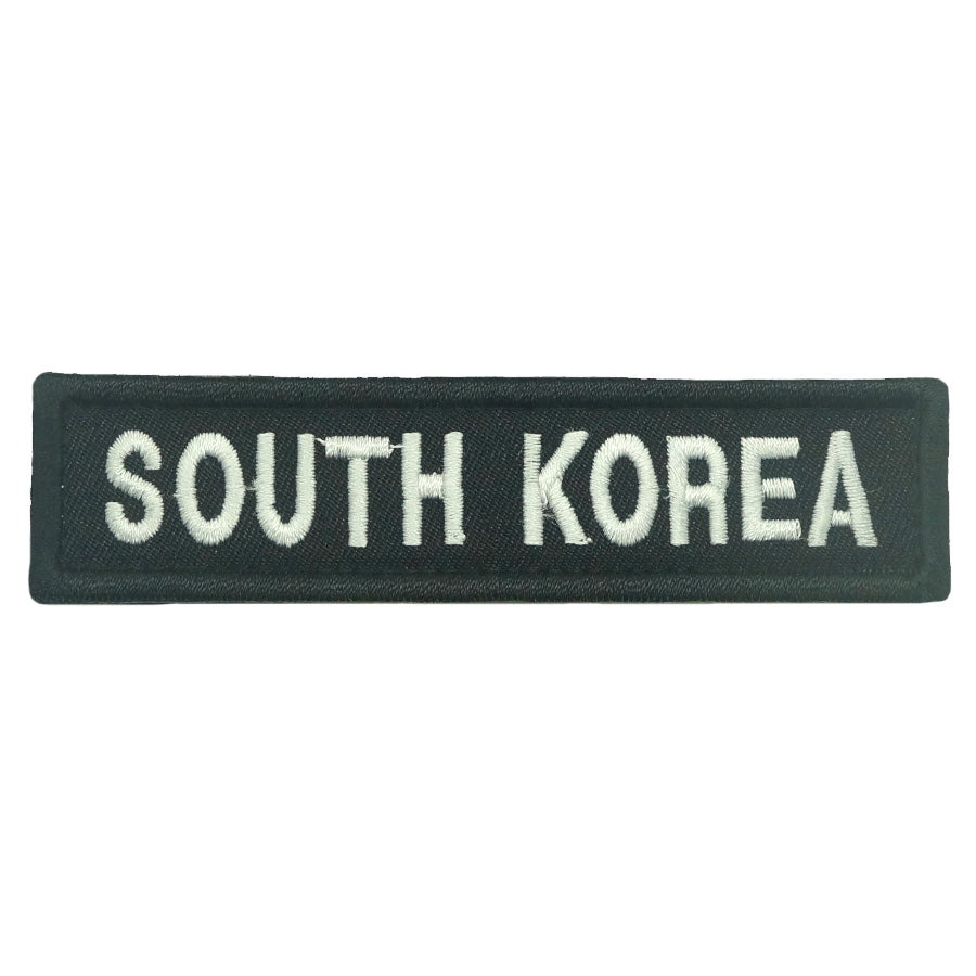 SOUTH KOREA COUNTRY TAG - BLACK WHITE