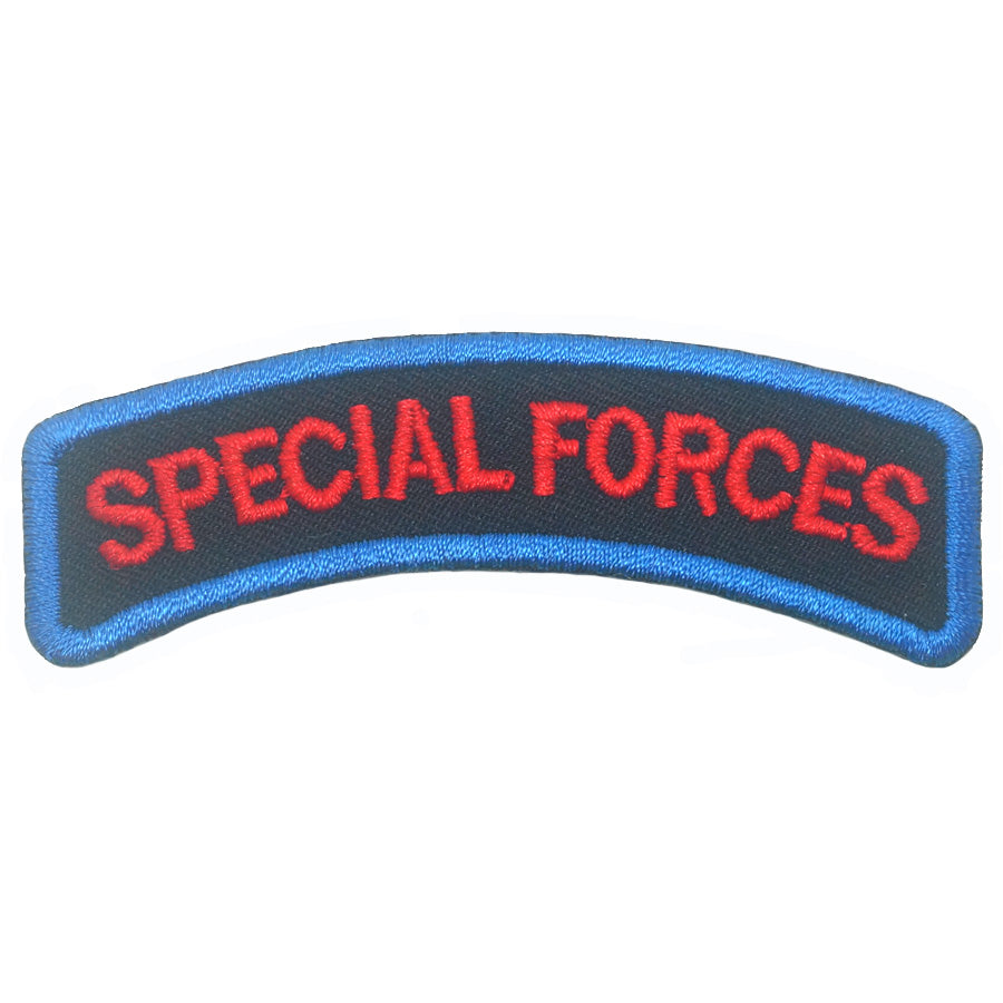 SAF Special Forces Tab Morale Patch (Red/Blue) 7.5 x 2.5cm