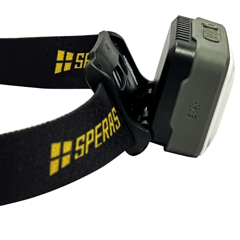 SPERAS B8 INNOVATIVE USB-C CHARGING HEADLAMP 700 LUMENS, 1 X  1800mAh LI-LON BATTERY INCLUDED (WHITE)
