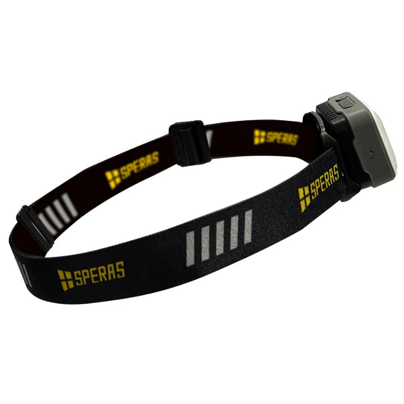 SPERAS B8 INNOVATIVE USB-C CHARGING HEADLAMP 700 LUMENS, 1 X  1800mAh LI-LON BATTERY INCLUDED (WHITE)