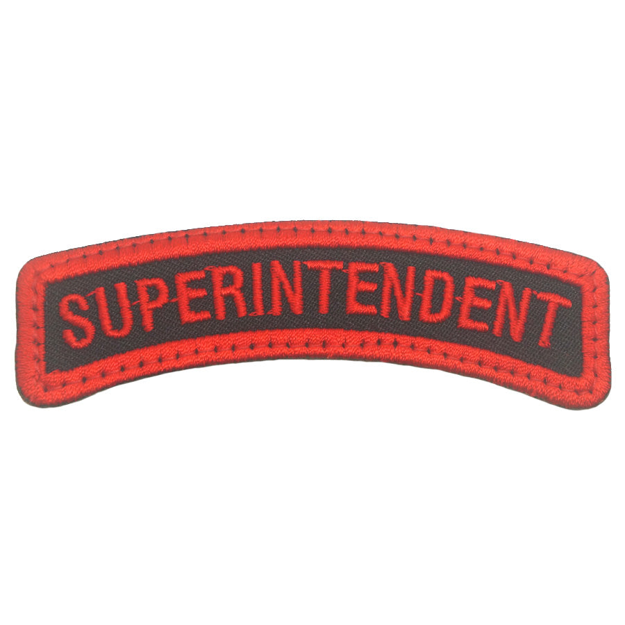 SUPERINTENDENT TAB - BLACK RED