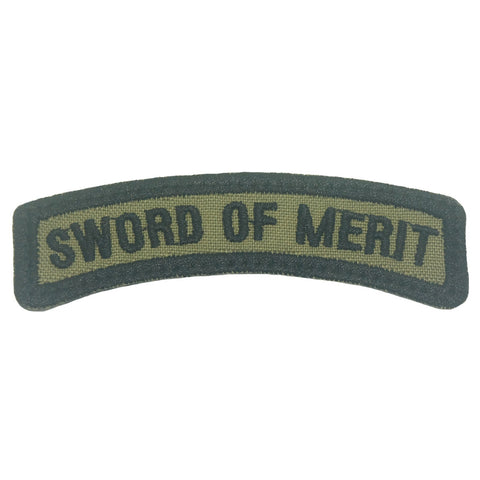 SWORD OF MERIT TAB - OLIVE GREEN