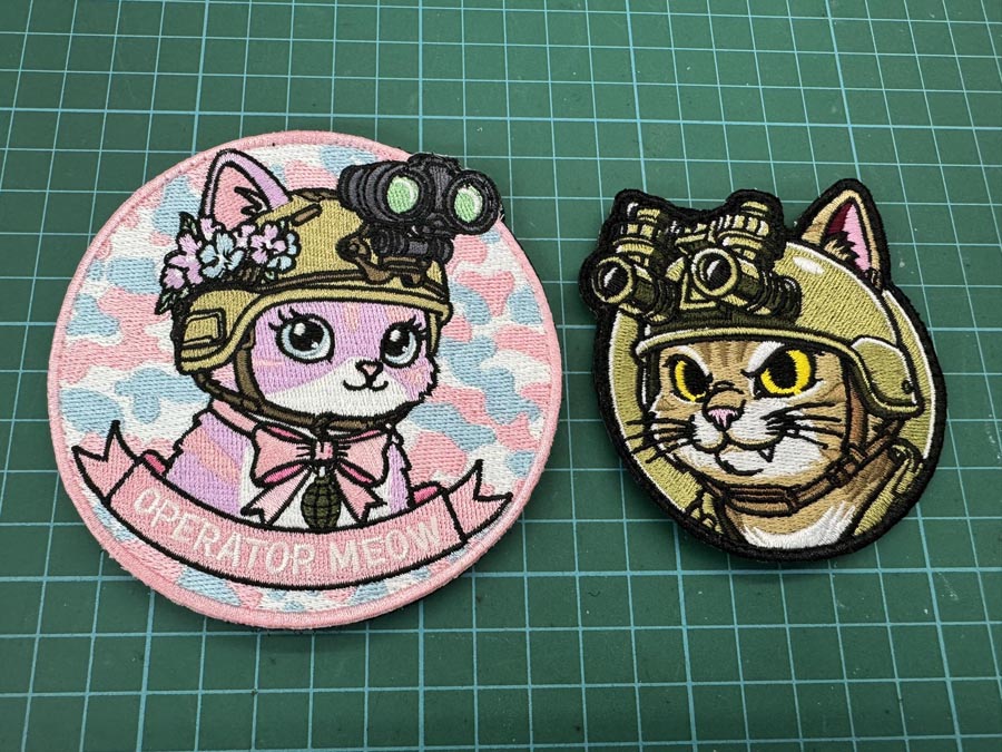 Tactical Meow Meow's Girlfriend Patch | 100% Embroidered (10 cm Diameter)