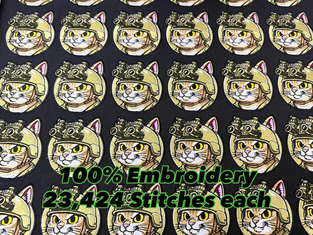 TACTICAL MEOW MEOW PATCH - 100% EMBROIDERY