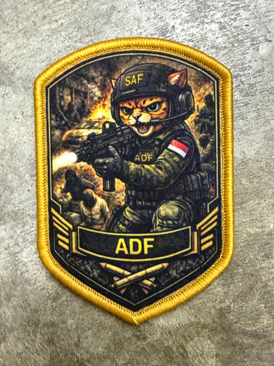 Tactical Titan Collectible Velcro Patch – Digitally Printed | Hook Side Velcro Backing | 9cm