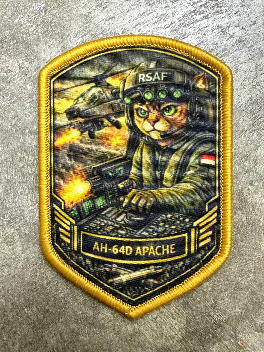 Tactical Titan Tactical Velcro Patch | Digital Print (AH 64D Apache)