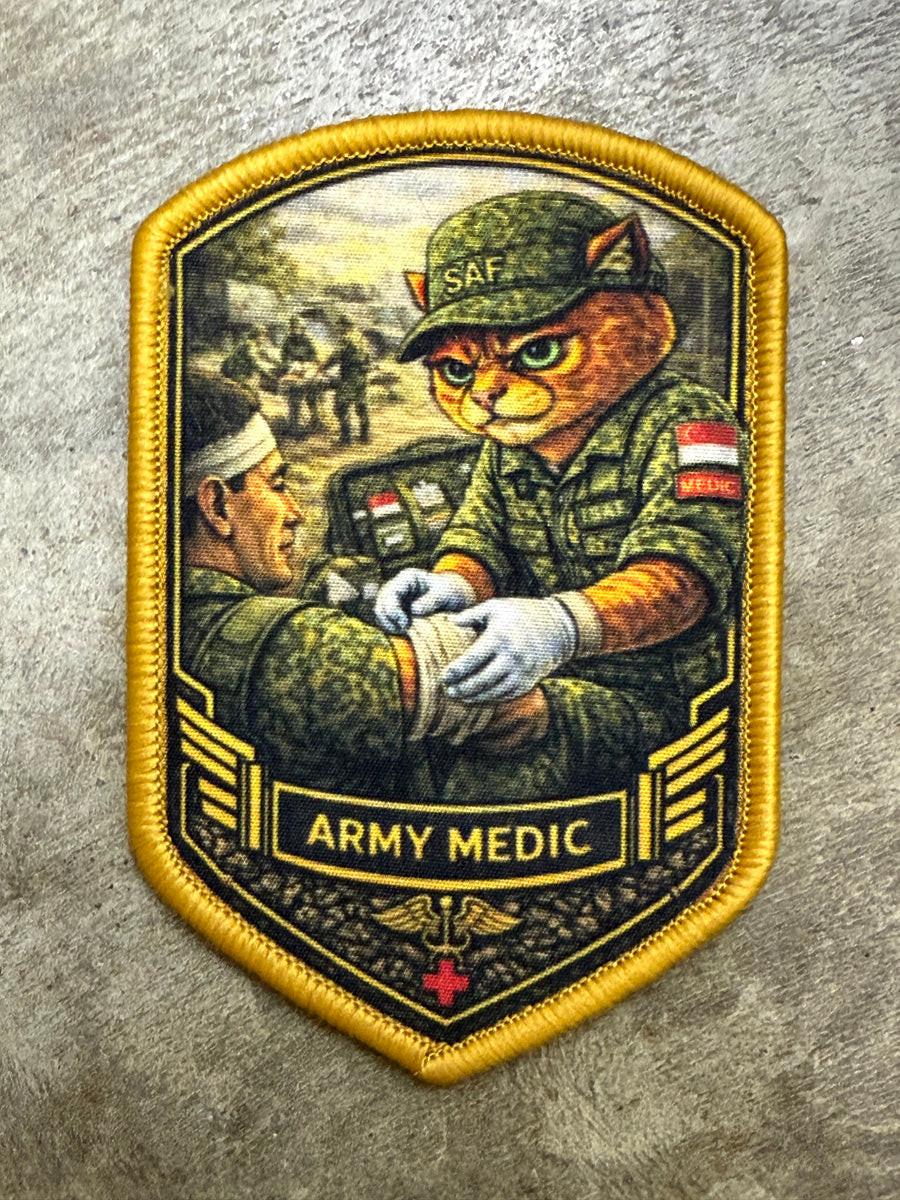Tactical Titan Tactical Velcro Patch | Digital Print (Army Medic)