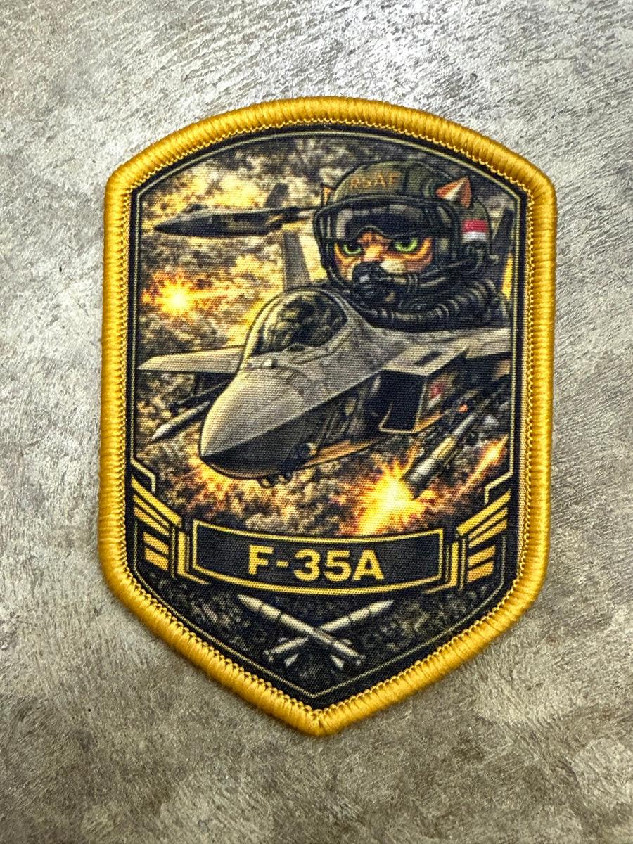 Tactical Titan Tactical Velcro Patch | Digital Print (F-35A)