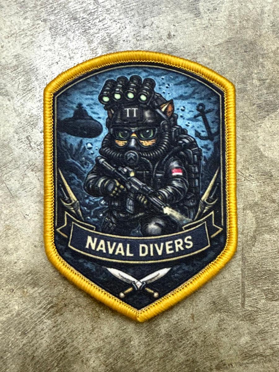 Tactical Titan Tactical Velcro Patch | Digital Print (Naval Divers)