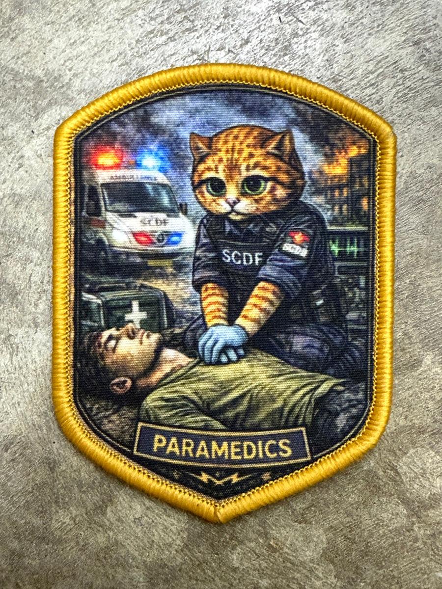 Tactical Titan Tactical Velcro Patch | Digital Print (SCDF Paramedics)