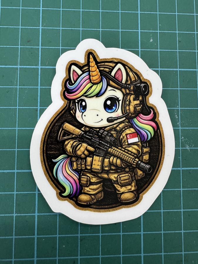 Tactical Titan Singapore Military Stickers (Waterproof Vinyl)