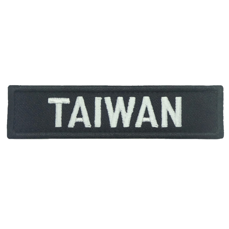 TAIWAN COUNTRY TAG - BLACK WHITE