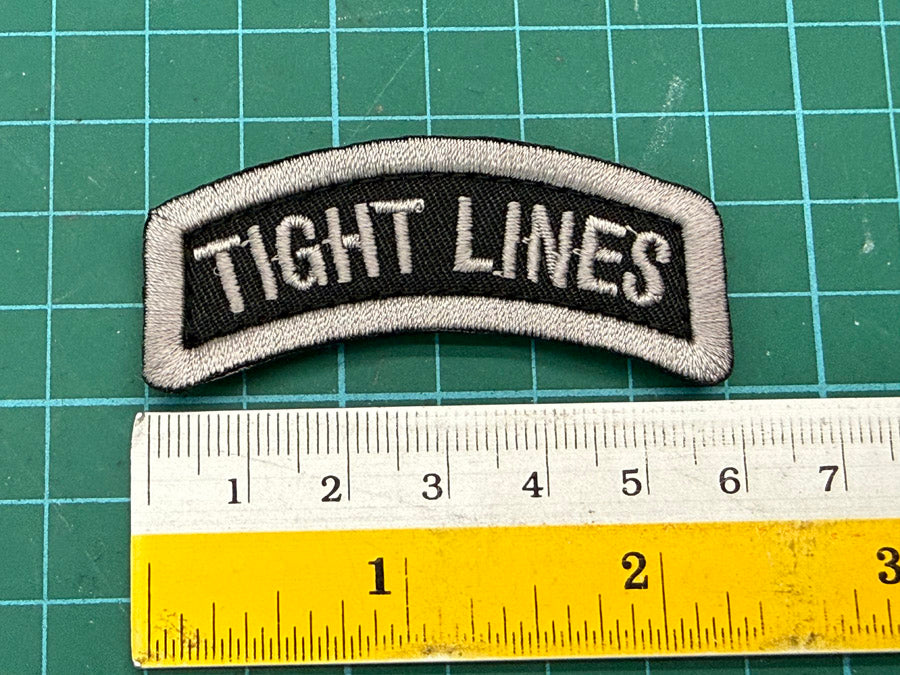 TIGHT LINES TAB - 6CM VELCRO PATCH