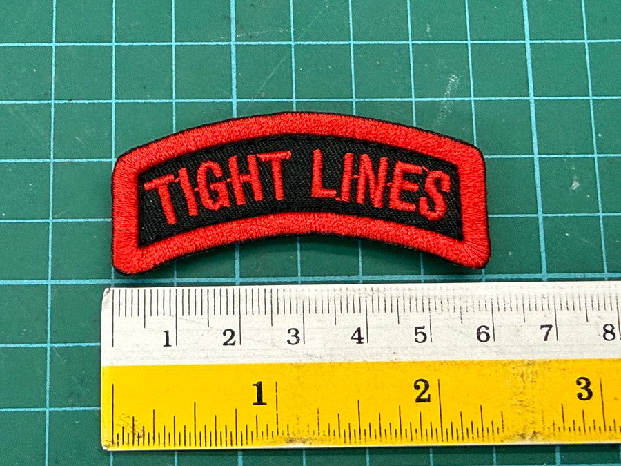 TIGHT LINES TAB - 6CM VELCRO PATCH