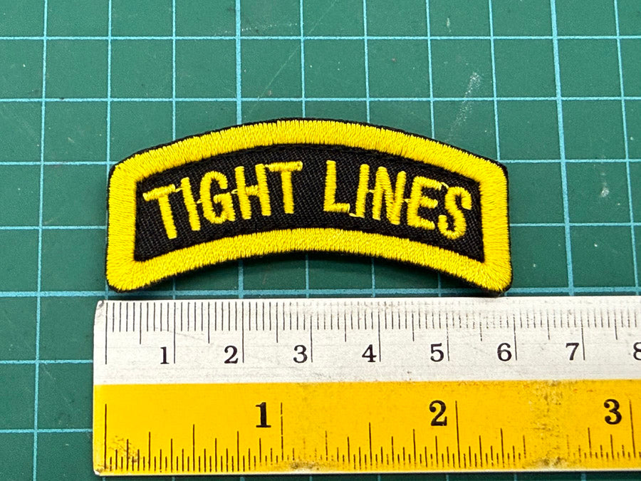 TIGHT LINES TAB - 6CM VELCRO PATCH