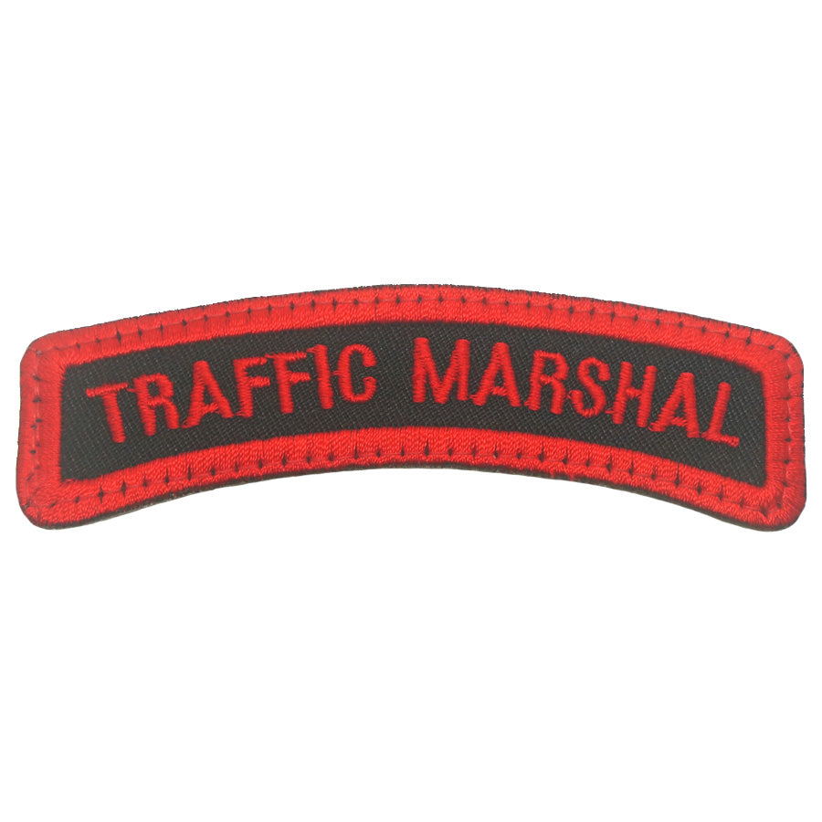 TRAFFIC MARSHAL TAB - BLACK RED