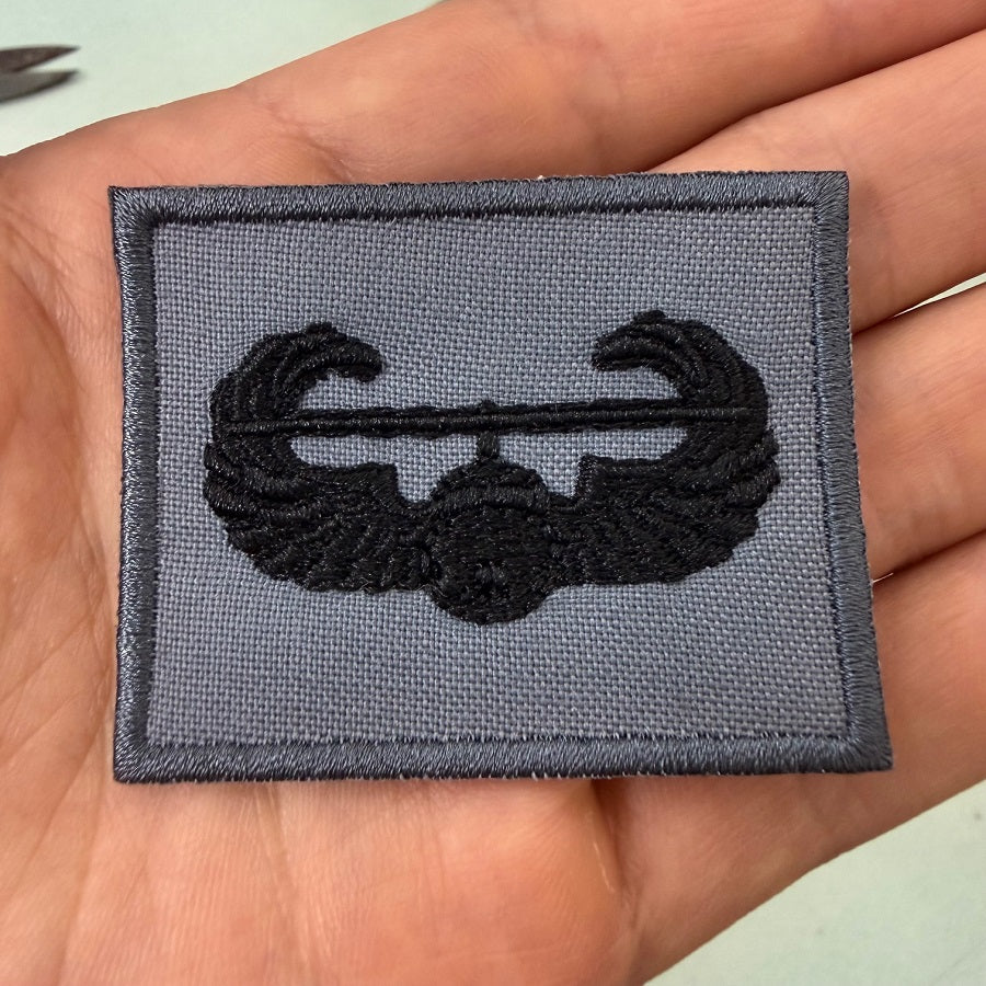 US Air Assault Badge Patch (Gray) Embroidered