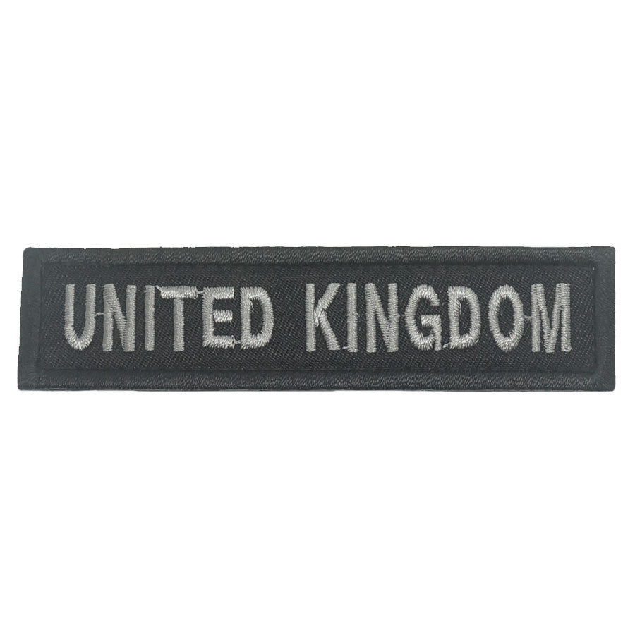 UNITED KINGDOM COUNTRY TAG - BLACK FOLIAGE