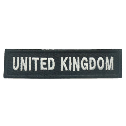UNITED KINGDOM COUNTRY TAG - BLACK WHITE