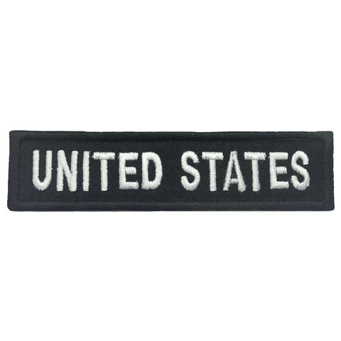UNITED STATES COUNTRY TAG - BLACK WHITE