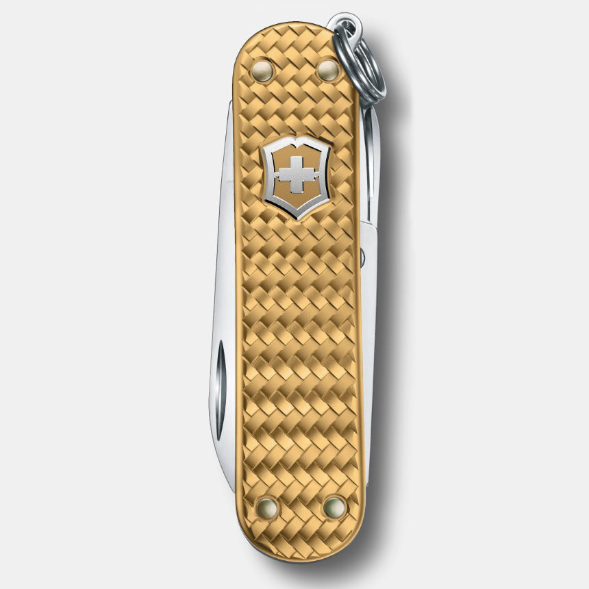 VICTORINOX CLASSIC PRECIOUS ALOX 58MM WITH GIFT BOX - BRASS GOLD