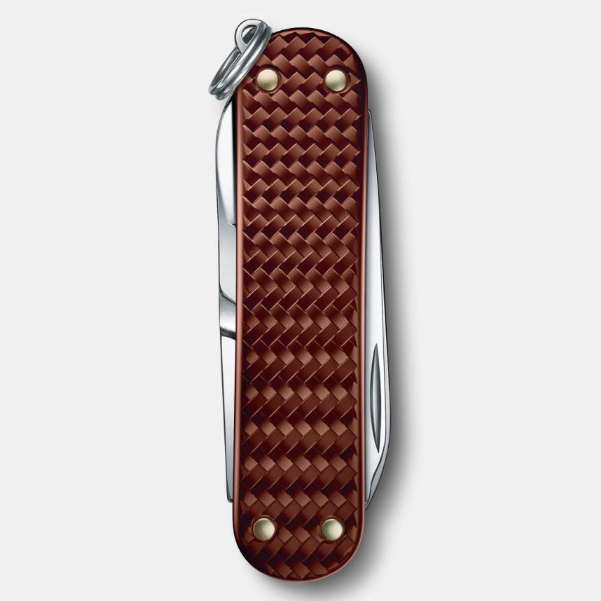 VICTORINOX CLASSIC PRECIOUS ALOX 58MM WITH GIFT BOX - HAZEL BROWN