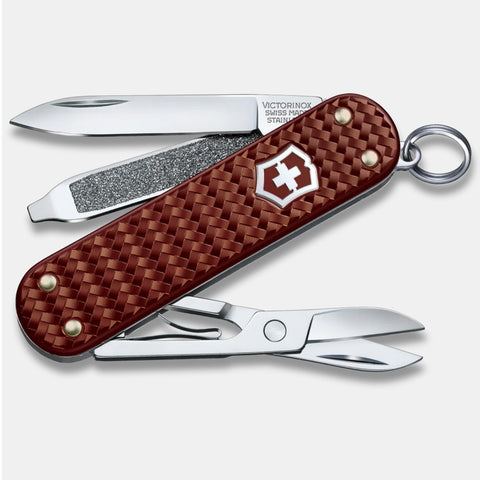 VICTORINOX CLASSIC PRECIOUS ALOX 58MM WITH GIFT BOX - HAZEL BROWN