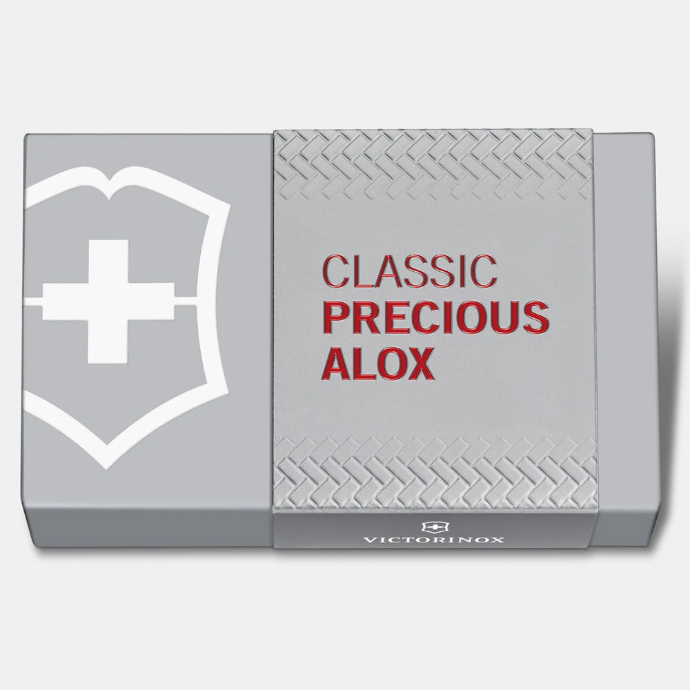 VICTORINOX CLASSIC PRECIOUS ALOX 58MM WITH GIFT BOX - ICONIC RED