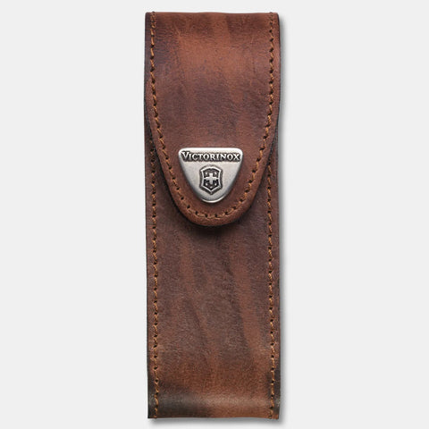 VICTORINOX LEATHER BELT POUCH - SUITABLE FOR 111MM KNIVES (BROWN)