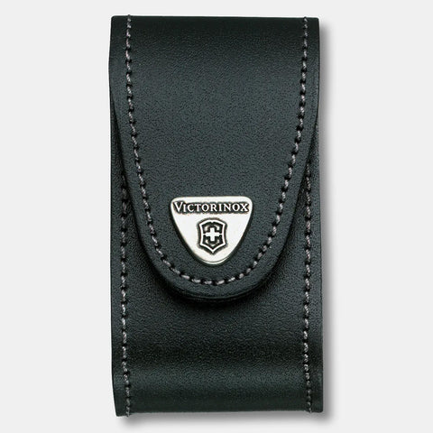 VICTORINOX LEATHER BELT POUCH - FOR SWISS CHAMP (BLACK)