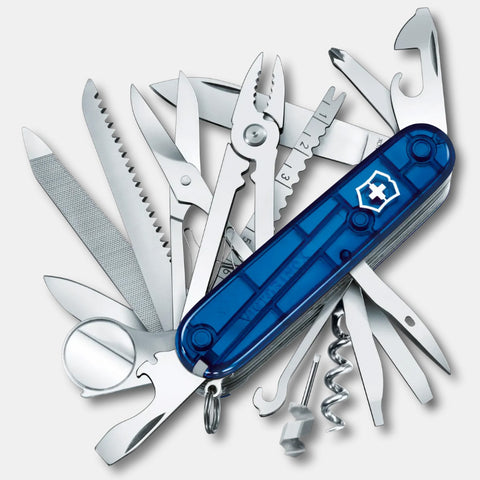 VICTORINOX SWISS CHAMP 91MM - BLUE TRANSPARENT