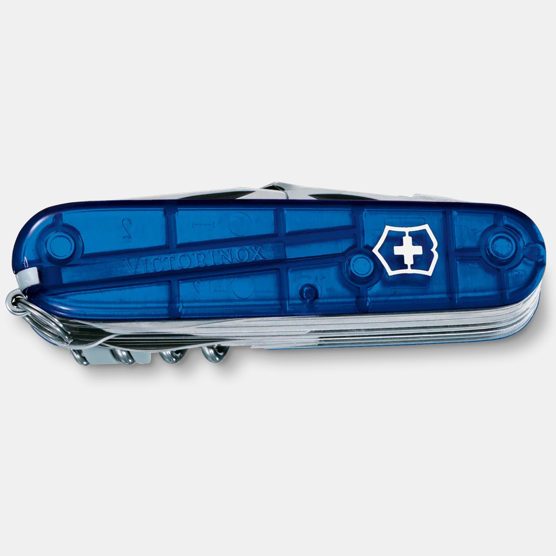 VICTORINOX SWISS CHAMP 91MM - BLUE TRANSPARENT