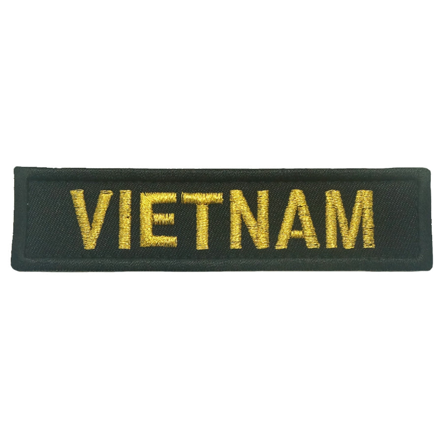 VIETNAM COUNTRY TAG - BLACK METALLIC GOLD