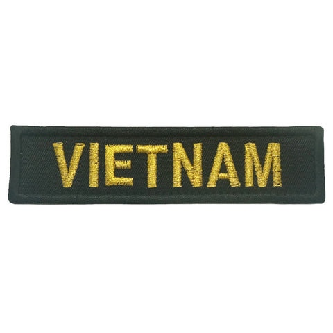 VIETNAM COUNTRY TAG - BLACK METALLIC GOLD