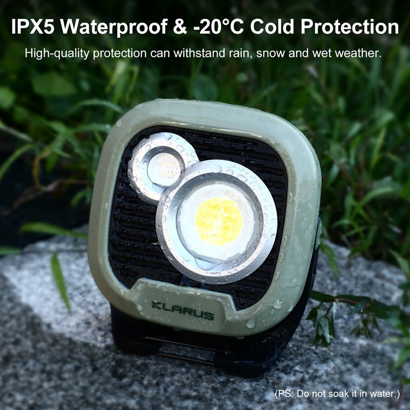 KLARUS WL3 13500MAH CAMPING LIGHT RECHARGEABLE WORK LIGHT - ARMY GREEN