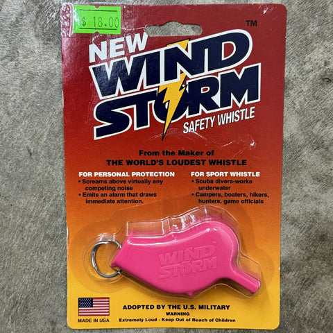 WINDSTORM SAFETY WHISTLE - SMALL - PINK