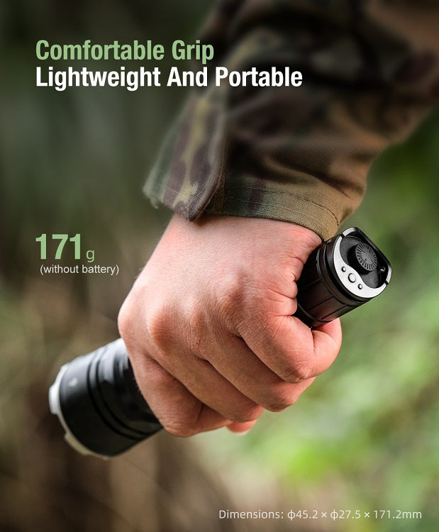 KLARUS XT12GT-PRO USB-C RECHARGEABLE LED FLASHLIGHT - INCLUDES 1 X 21700 - 1600 LUMENS