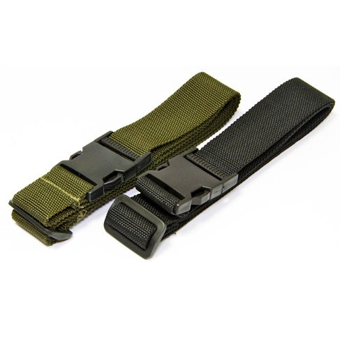 CLIP BUCKLE NYLON BELT - FITS UP TO 48"