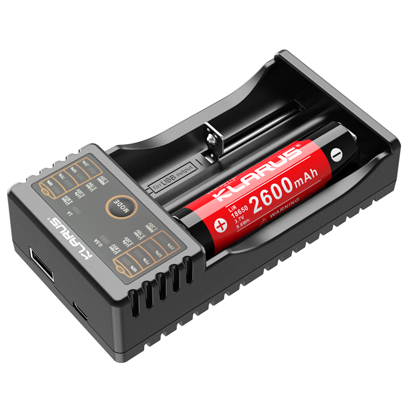 KLARUS K2 COMPACT SUPER HYBRID DUAL-BAY USB SMART CHARGER