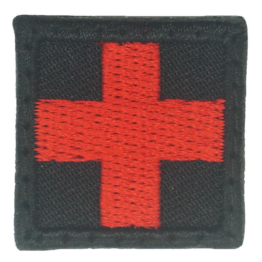 Cross Ruck Patch 1 INCH MINI MEDIC CROSS PATCH - BLACK RED – Hock Gift Shop | Army ...