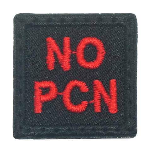 HGS BLOOD GROUP 1" PATCH, NO PCN (BLACK RED)