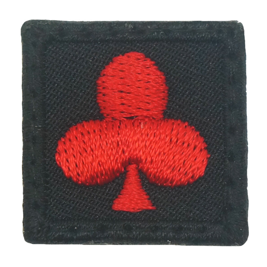 1" MINI CLUB PATCH - BLACK RED