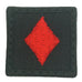 1" MINI DIAMOND PATCH - BLACK RED