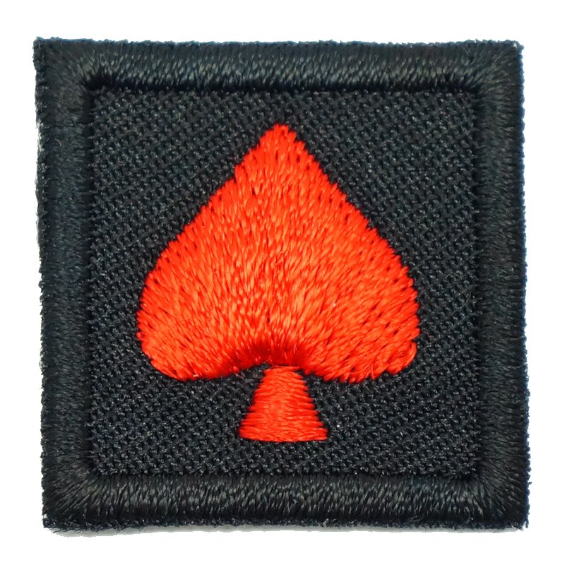 1" MINI SPADE PATCH - BLACK - Hock Gift Shop | Army Online Store in Singapore