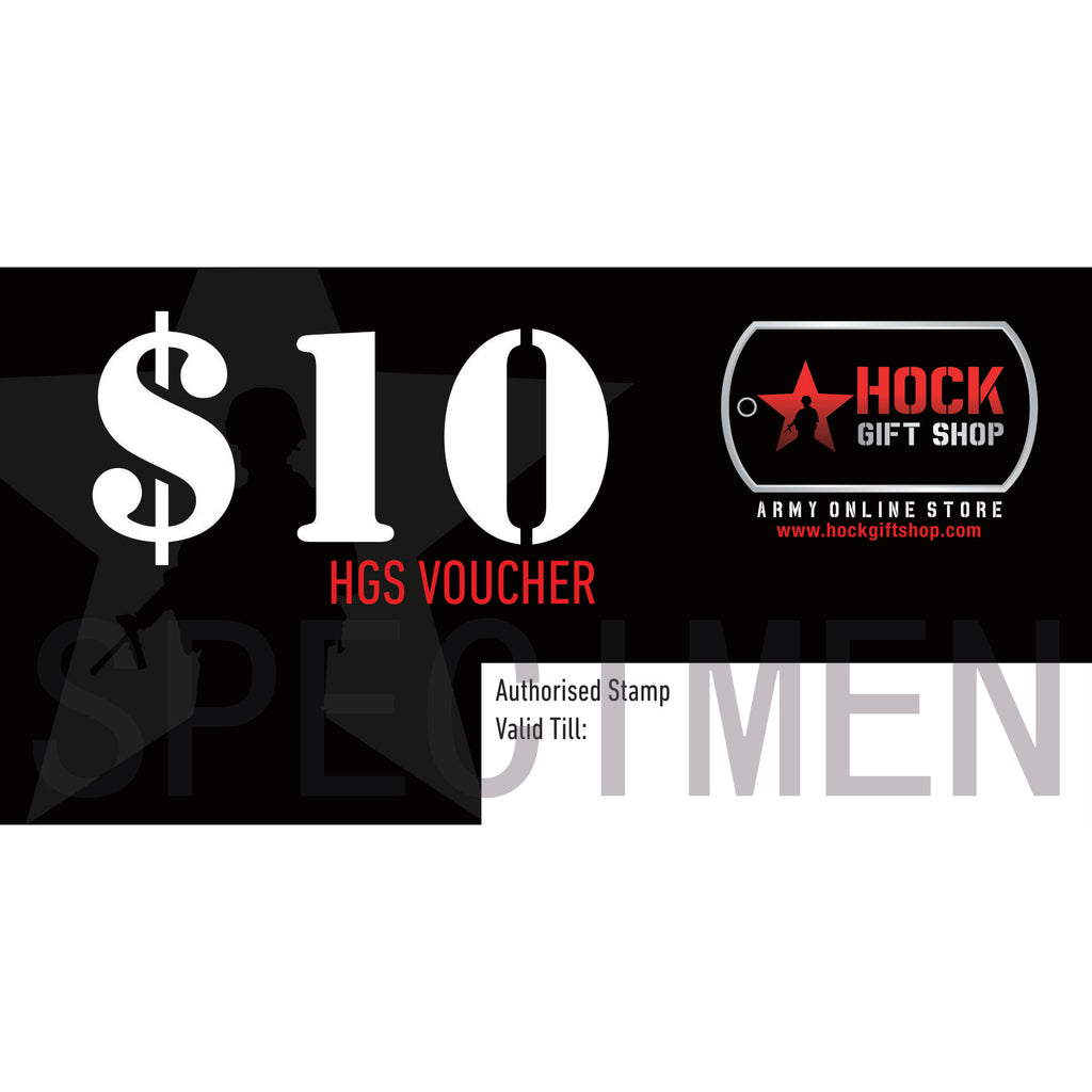 HGS GIFT VOUCHER - $10 - Hock Gift Shop | Army Online Store in Singapore