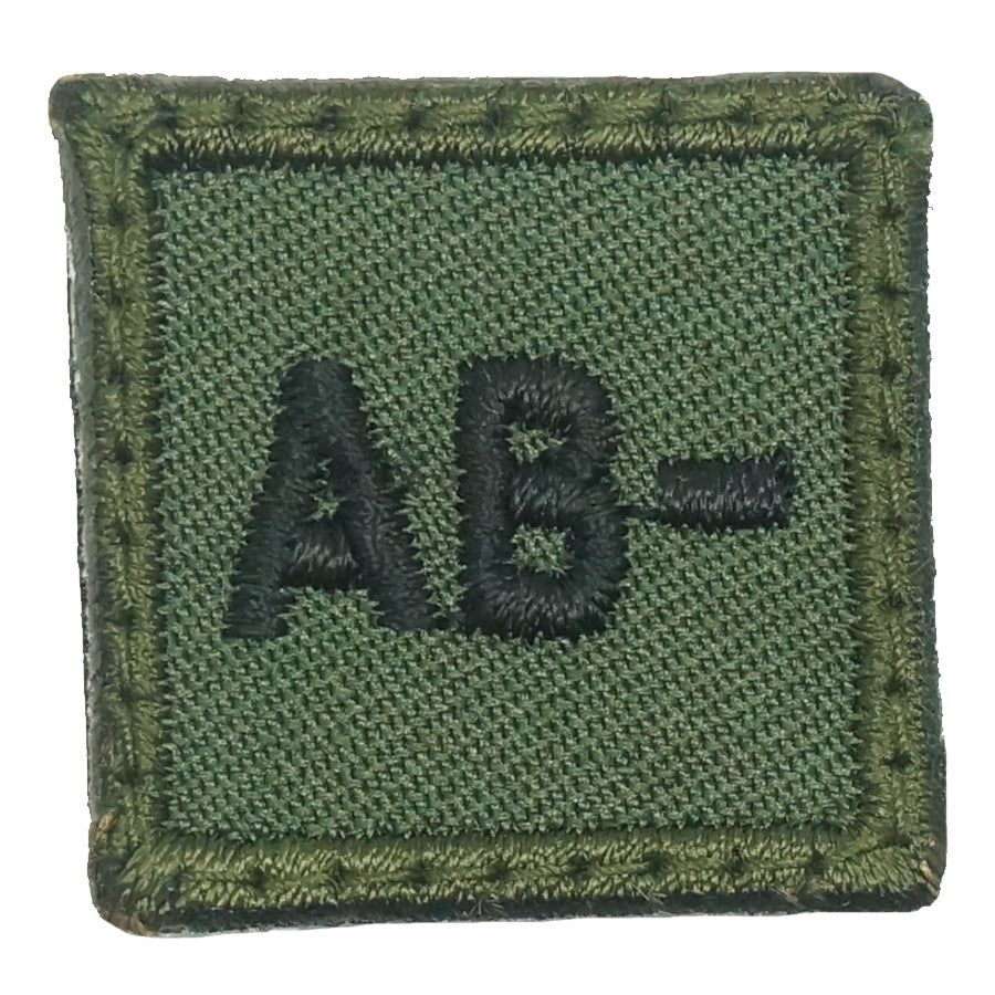 HGS BLOOD GROUP 1" PATCH, AB- (OD GREEN)